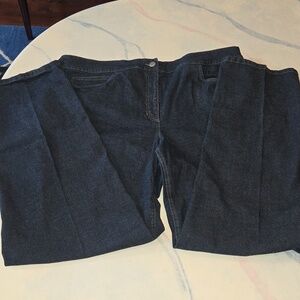 Eileen Fisher Dark Wash Straight Leg Denim Jeans Size 1x